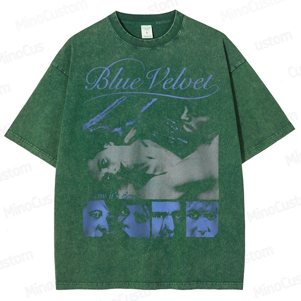 Blue Velvet Now It's Dark 80s Retro Washed T-Shirt 
