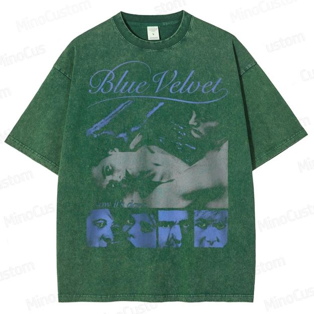 Blue Velvet Now It's Dark 80s Retro Washed T-Shirt 