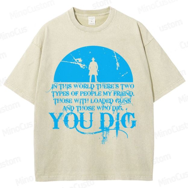 Western Quote Cowboy Silhouette Washed T-Shirt 