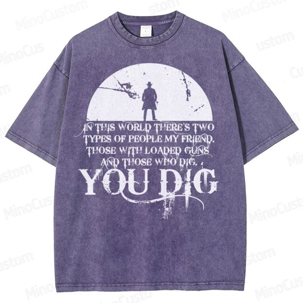 Western Quote Cowboy Silhouette Washed T-Shirt 