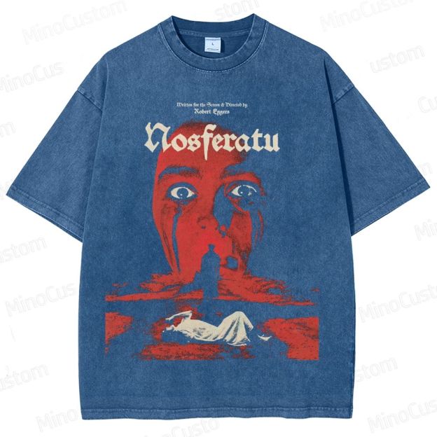 Nosferatu Horror Movie Graphic Washed T-Shirt 