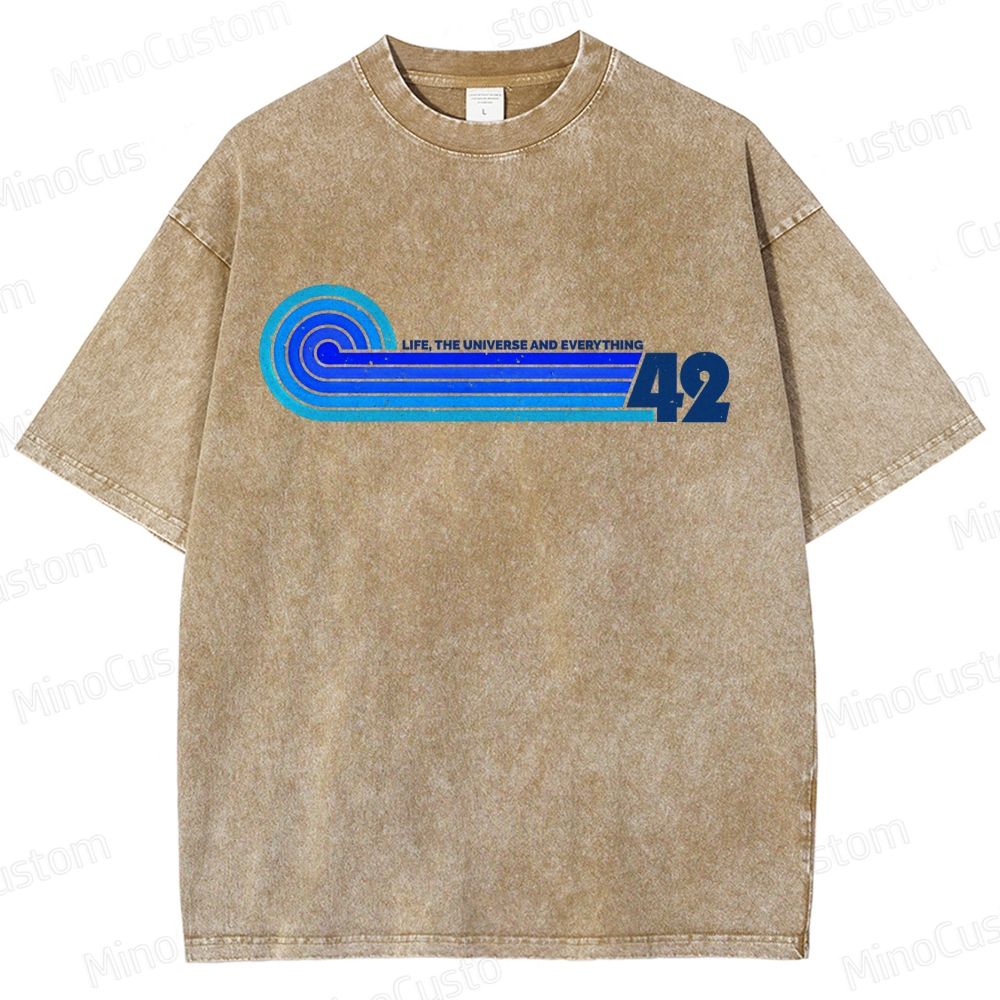 The Hitchhiker's Guide to the Galaxy Vintage Washed T - shirt