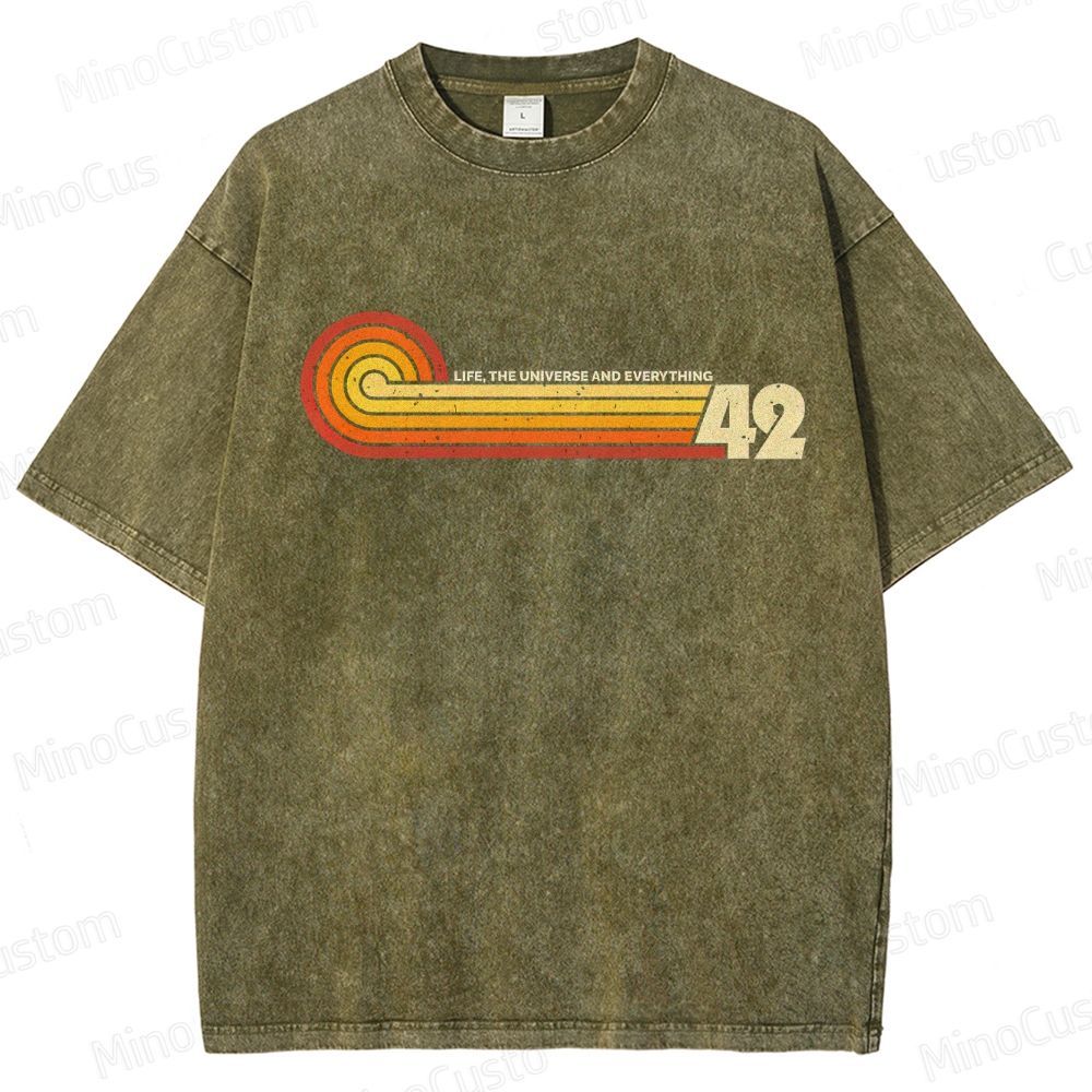 The Hitchhiker's Guide to the Galaxy Vintage Washed T - shirt