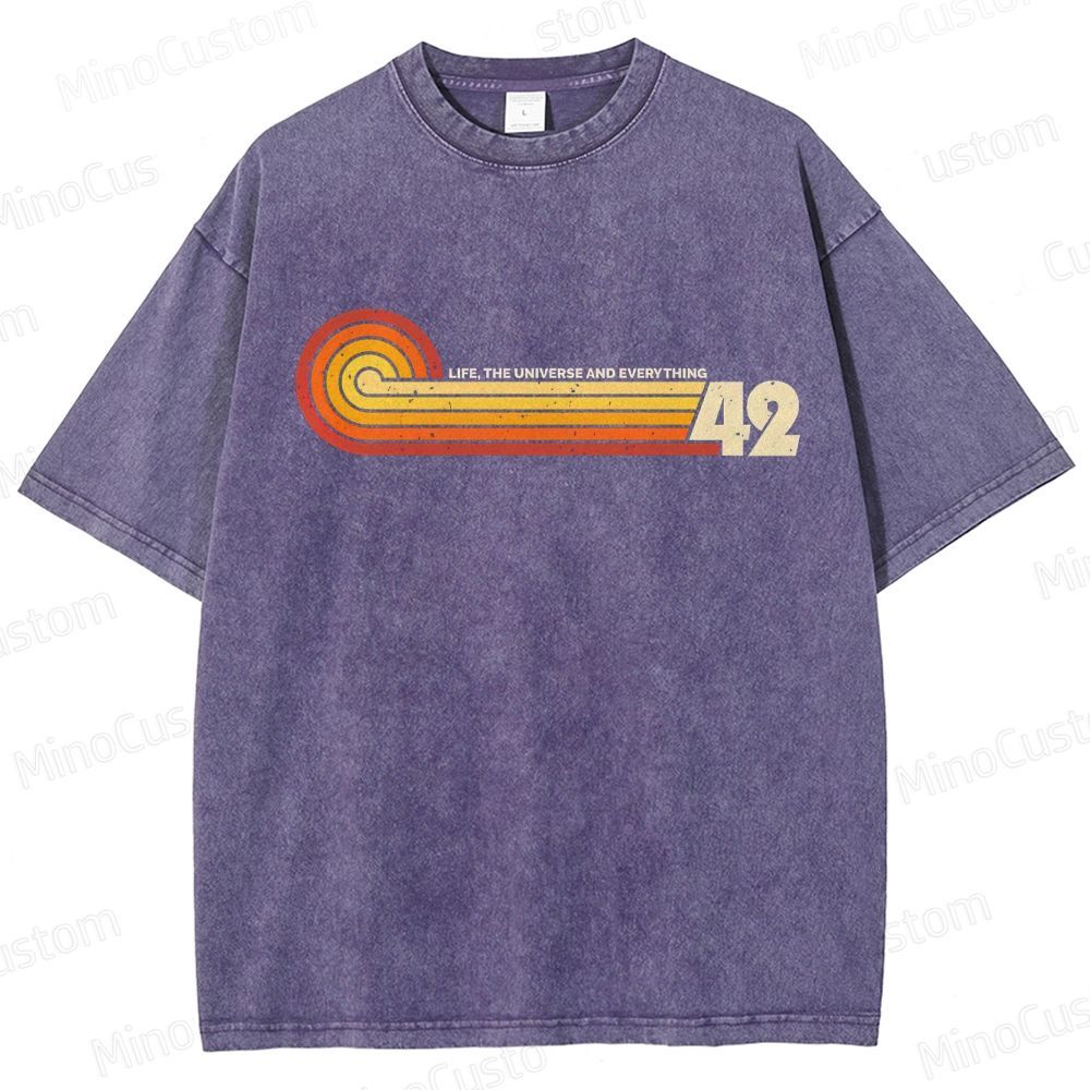 The Hitchhiker's Guide to the Galaxy Vintage Washed T - shirt