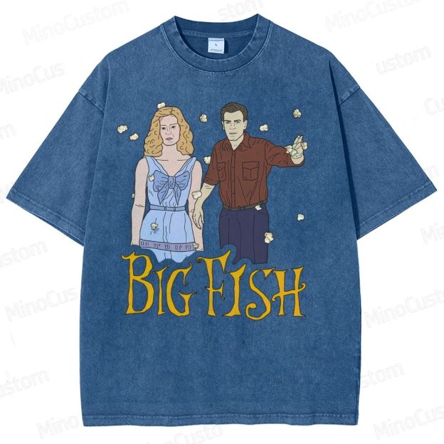 Big Fish Tim Burton - "Time stops" Washed T-Shirt