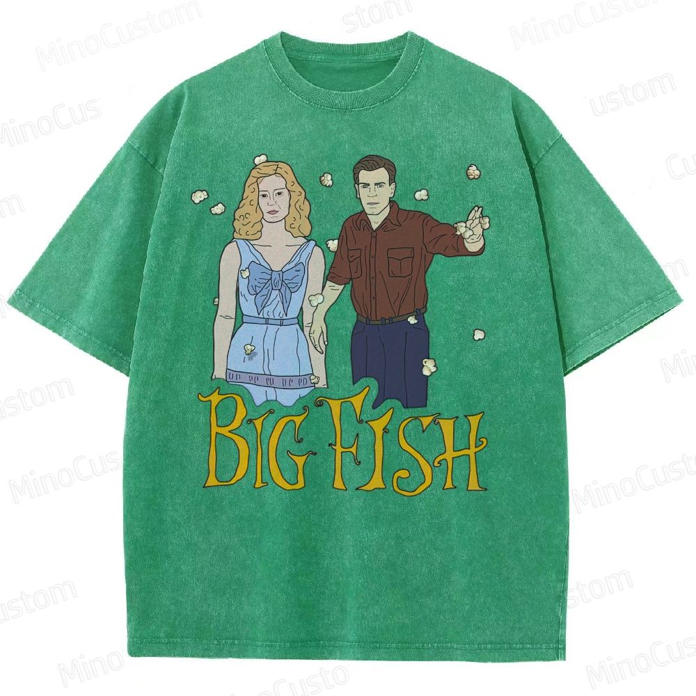 Big Fish Tim Burton - "Time stops" Washed T-Shirt
