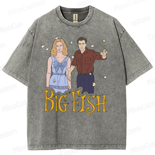 Big Fish Tim Burton - "Time stops" Washed T-Shirt