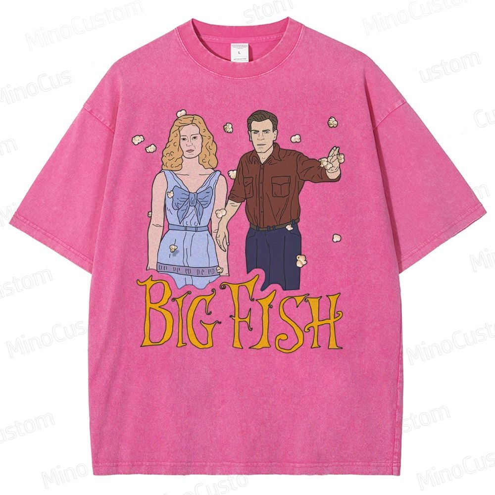 Big Fish Tim Burton - "Time stops" Washed T-Shirt