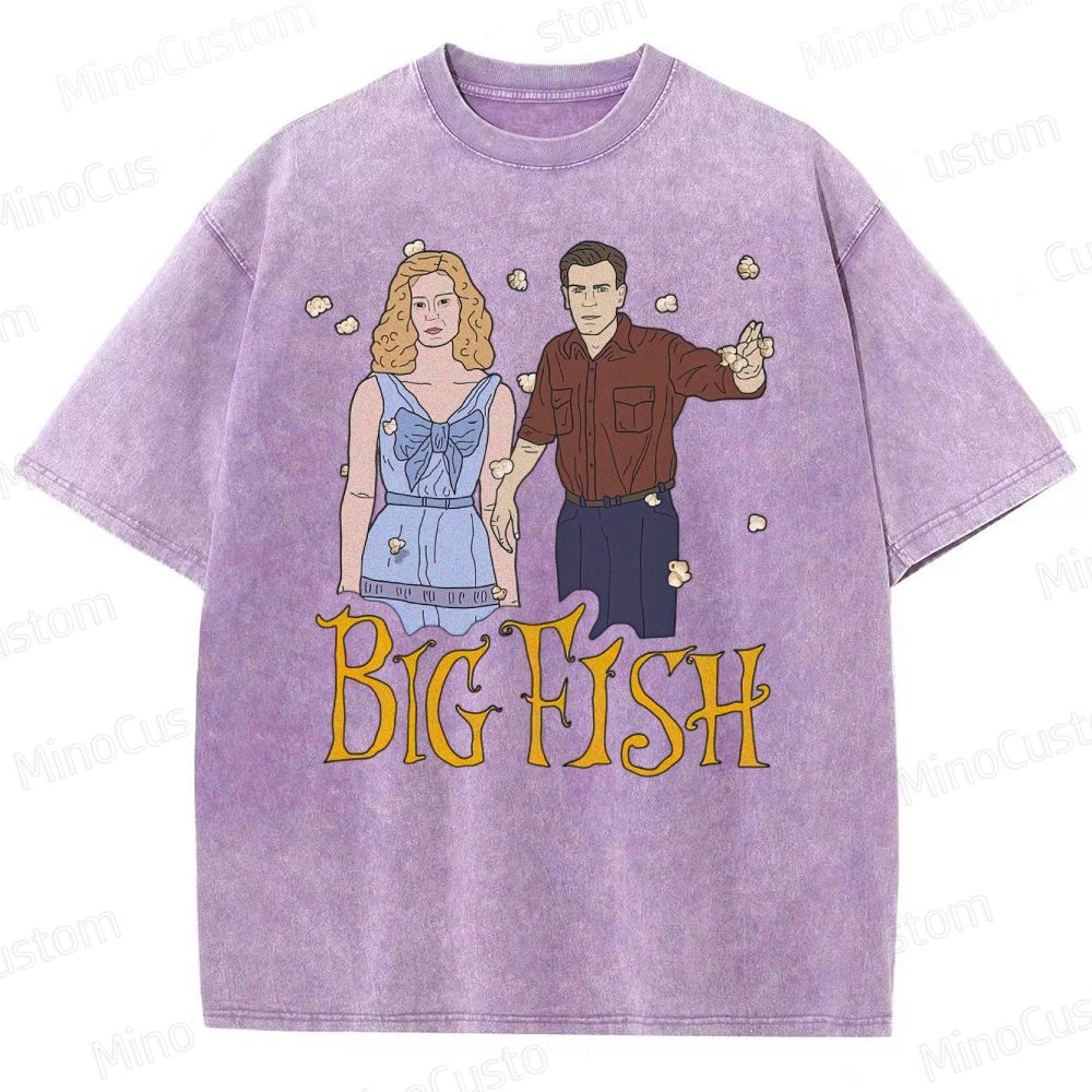 Big Fish Tim Burton - "Time stops" Washed T-Shirt
