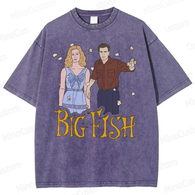 Big Fish Tim Burton - "Time stops" Washed T-Shirt