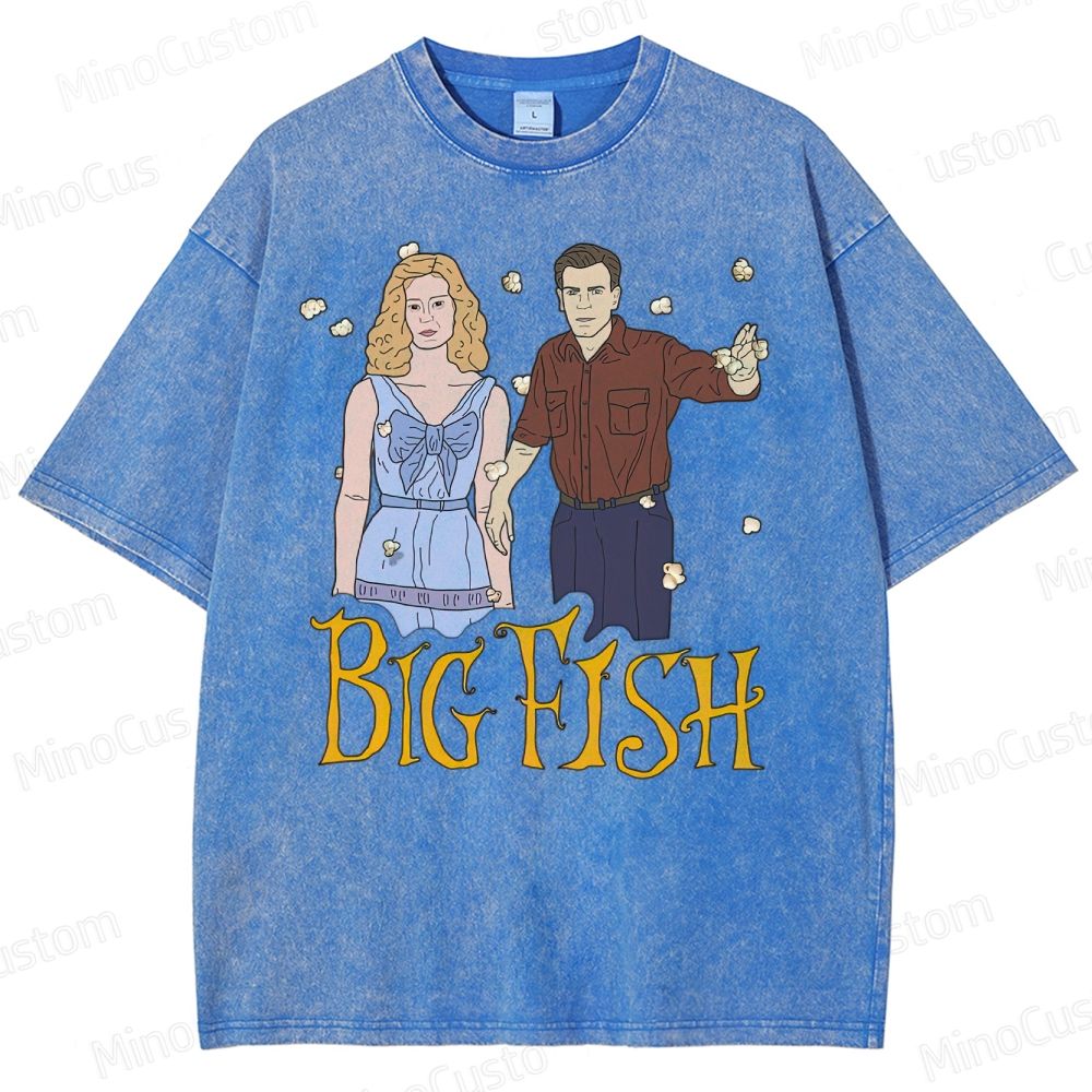 Big Fish Tim Burton - "Time stops" Washed T-Shirt