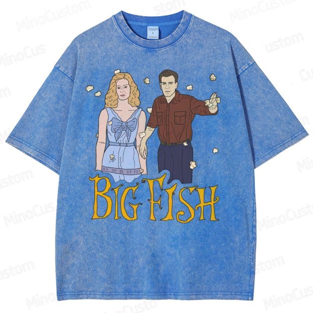 Big Fish Tim Burton - "Time stops" Washed T-Shirt