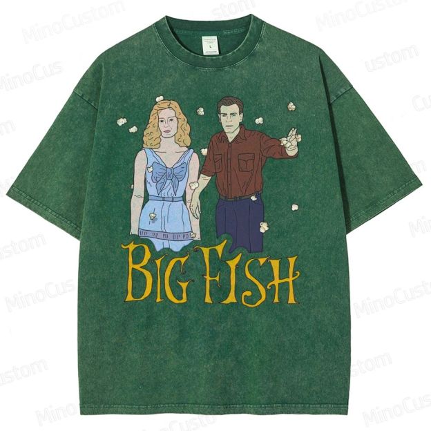 Big Fish Tim Burton - "Time stops" Washed T-Shirt