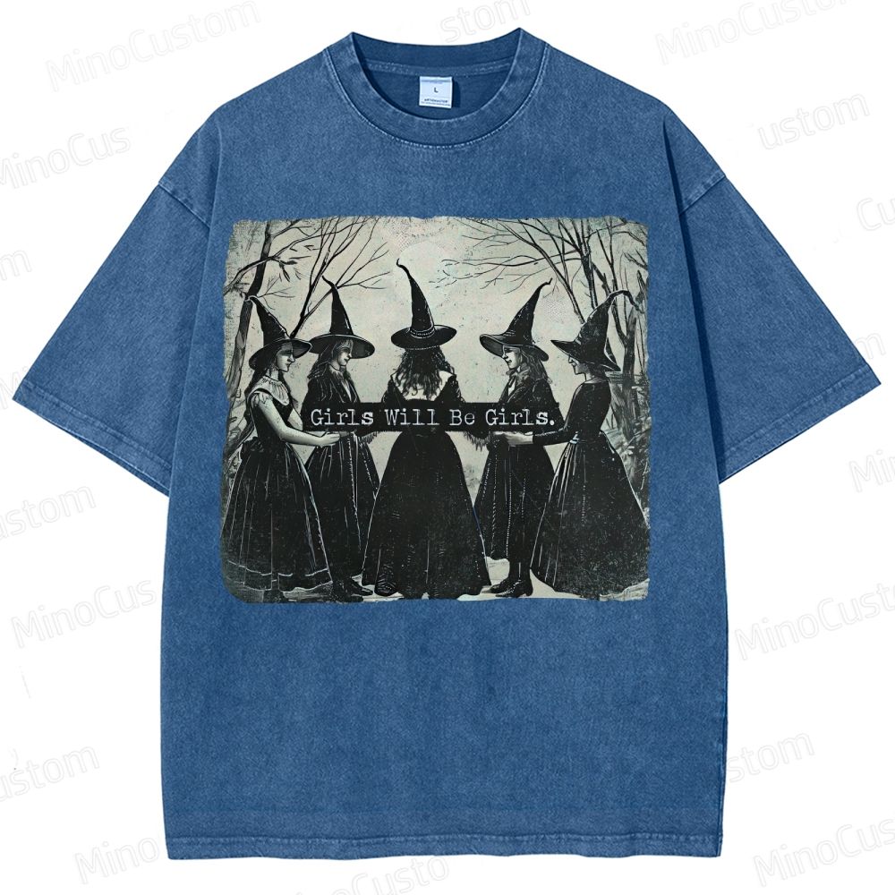  Vintage Halloween  Washed T-Shirt 
