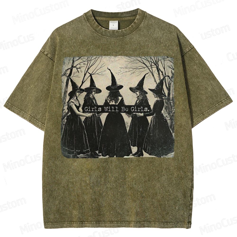  Vintage Halloween  Washed T-Shirt 