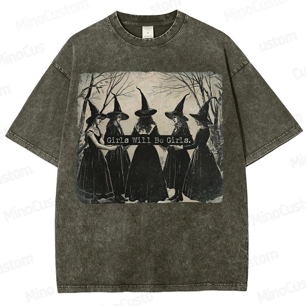  Vintage Halloween  Washed T-Shirt 