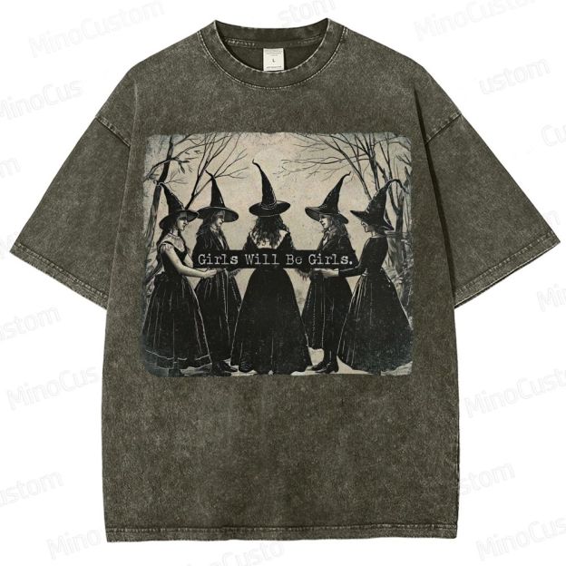  Vintage Halloween  Washed T-Shirt 