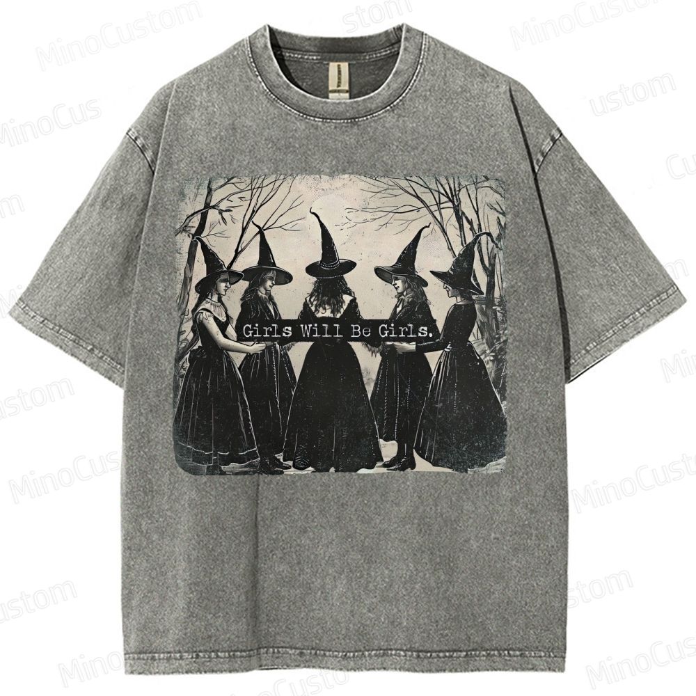  Vintage Halloween  Washed T-Shirt 