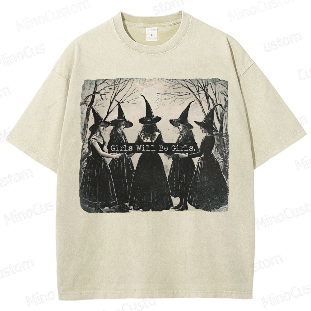  Vintage Halloween  Washed T-Shirt 