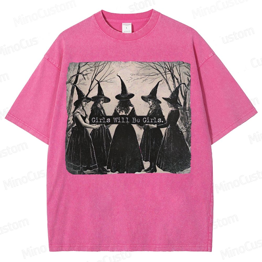  Vintage Halloween  Washed T-Shirt 