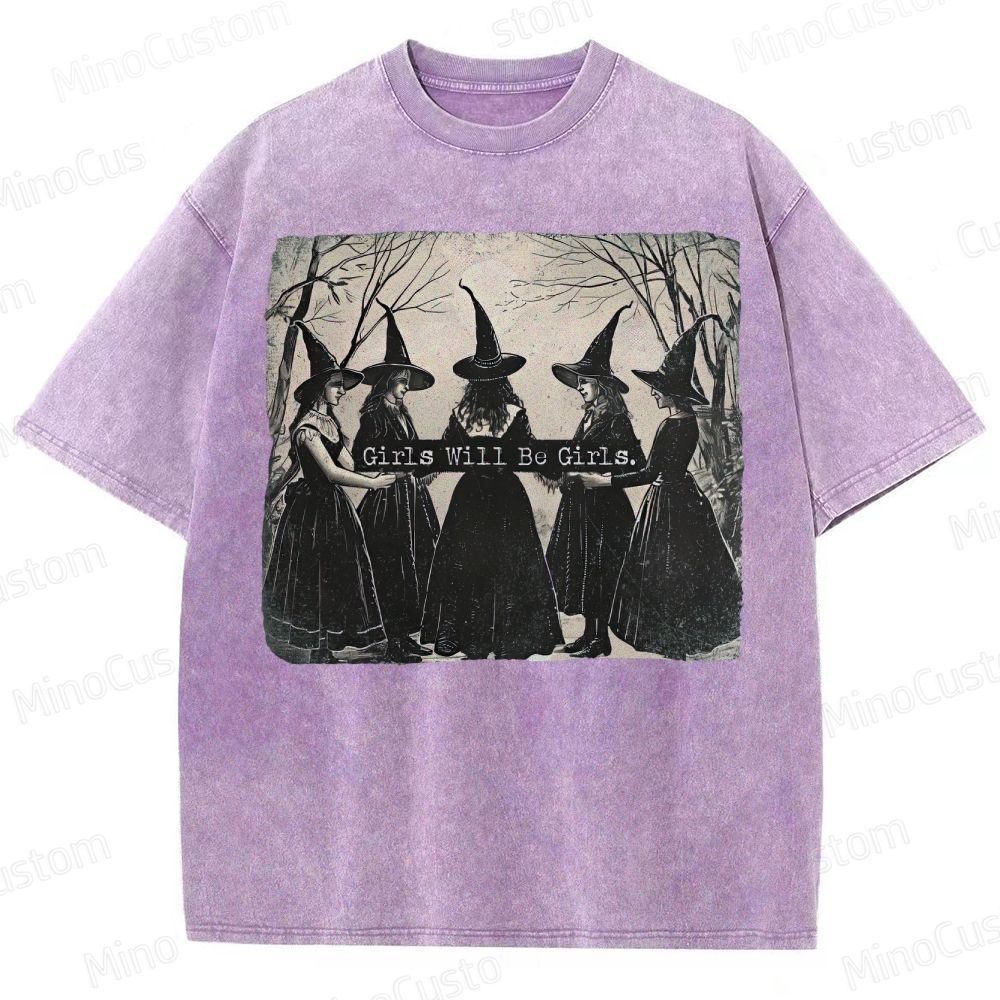  Vintage Halloween  Washed T-Shirt 