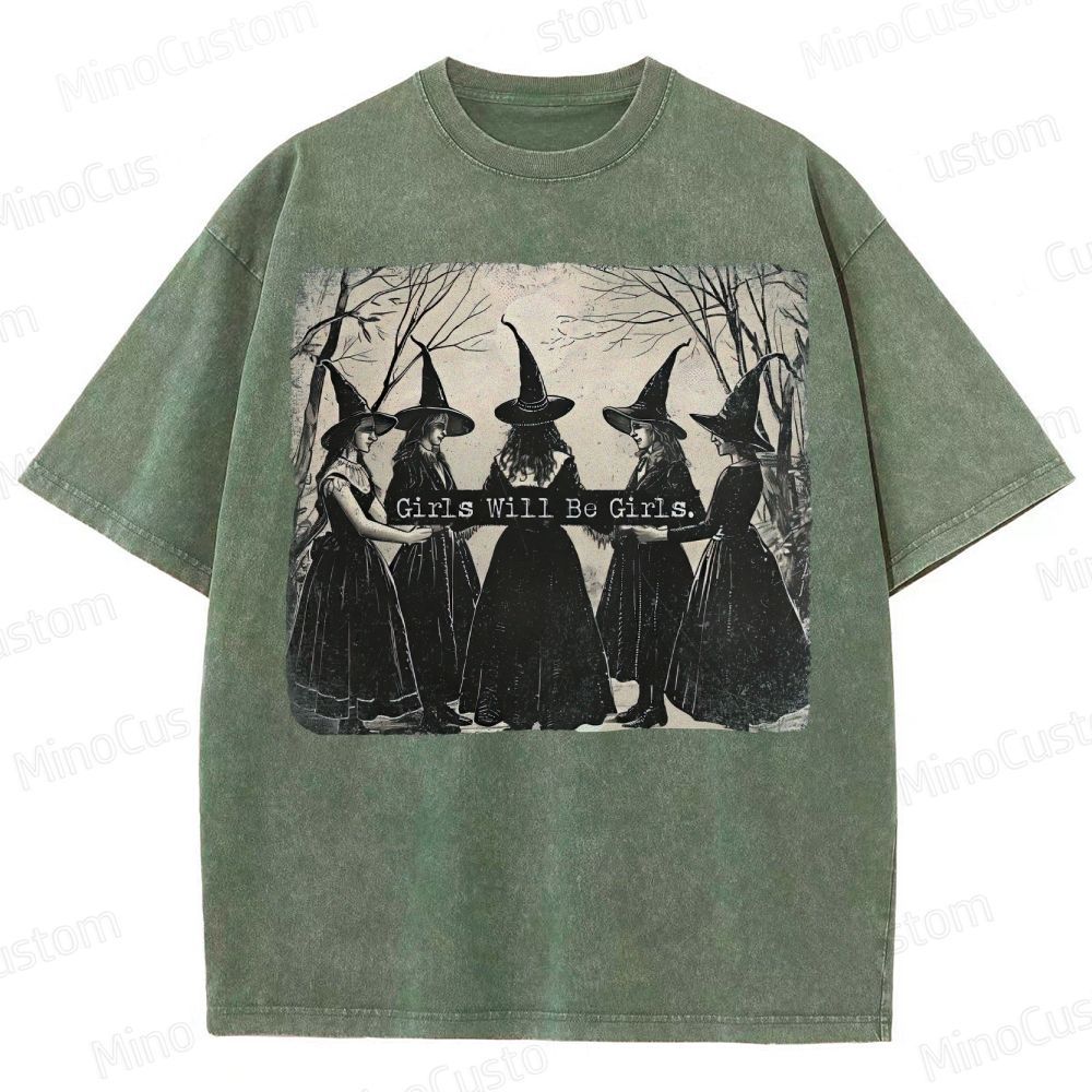  Vintage Halloween  Washed T-Shirt 