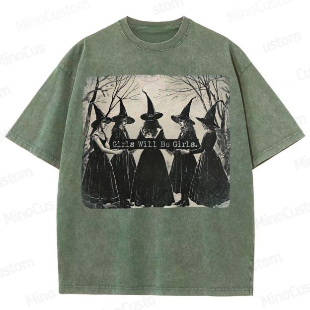  Vintage Halloween  Washed T-Shirt 