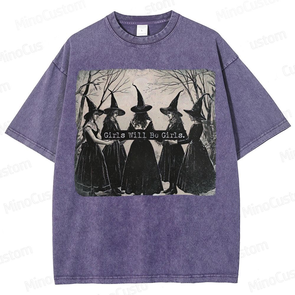  Vintage Halloween  Washed T-Shirt 
