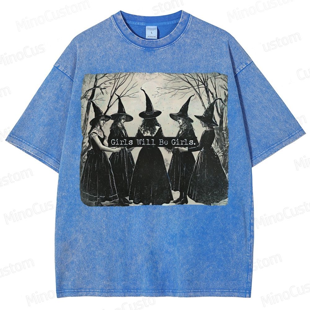 Vintage Halloween  Washed T-Shirt 