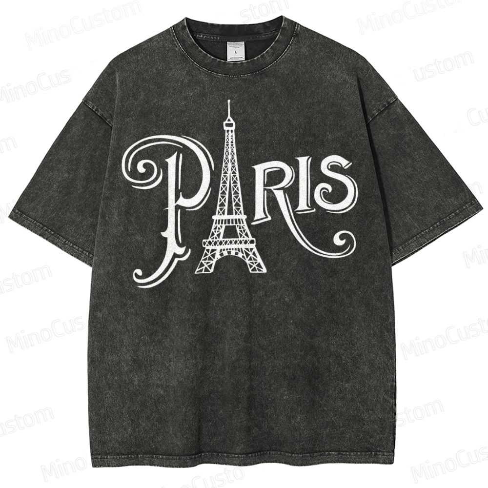 Paris Vacation  Washed T-Shirt 