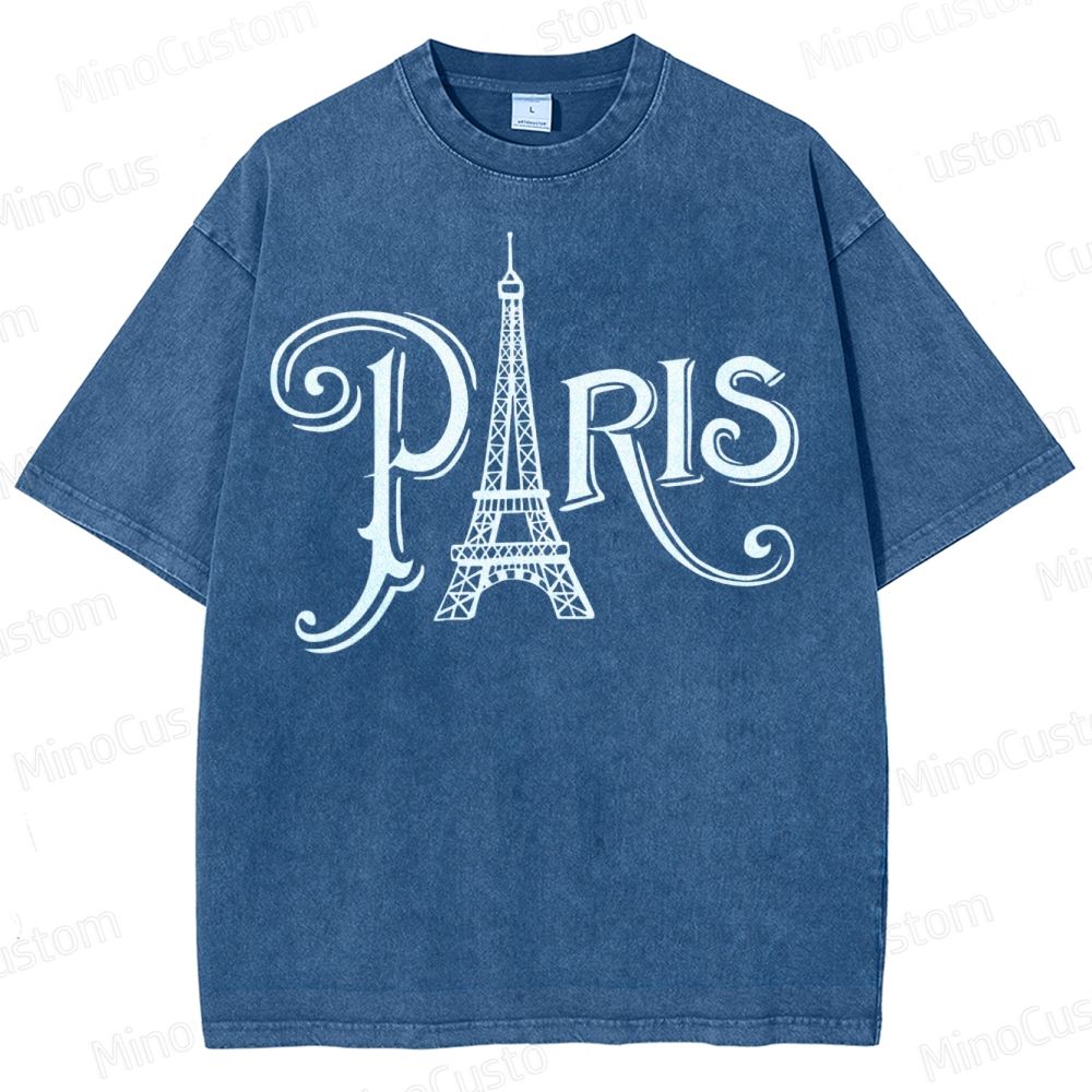 Paris Vacation  Washed T-Shirt 