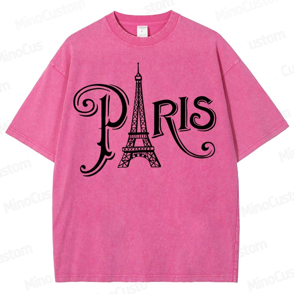 Paris Vacation  Washed T-Shirt 