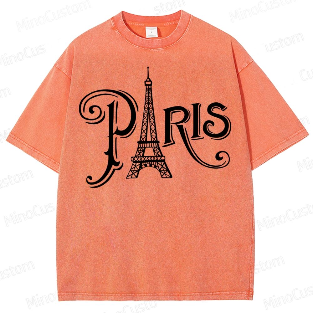 Paris Vacation  Washed T-Shirt 