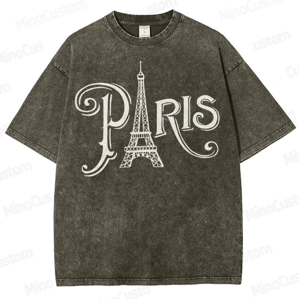 Paris Vacation  Washed T-Shirt 