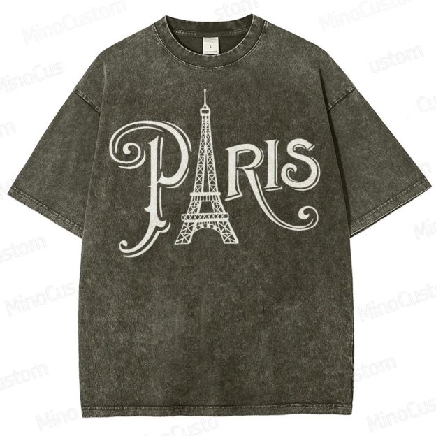 Paris Vacation  Washed T-Shirt 