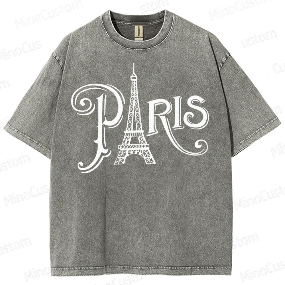 Paris Vacation  Washed T-Shirt 
