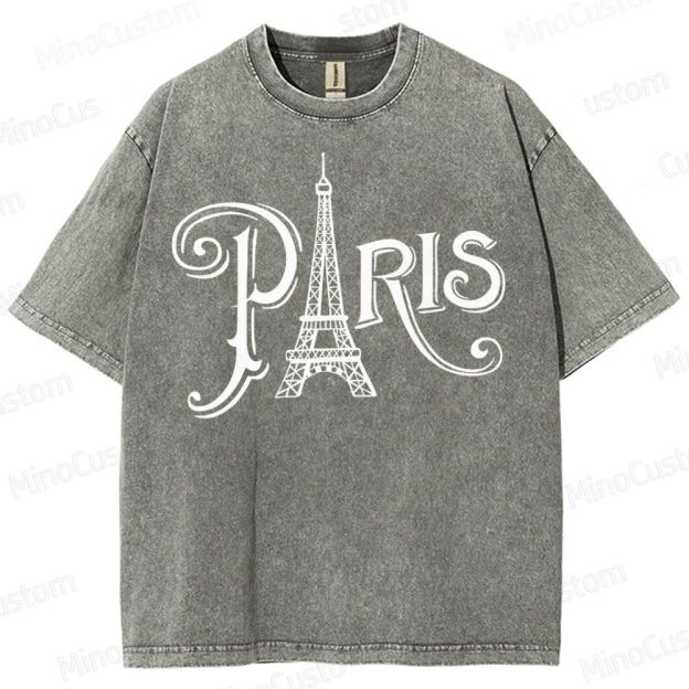 Paris Vacation  Washed T-Shirt 
