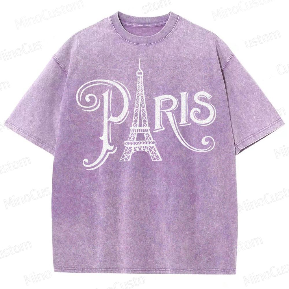 Paris Vacation  Washed T-Shirt 