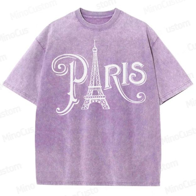 Paris Vacation  Washed T-Shirt 