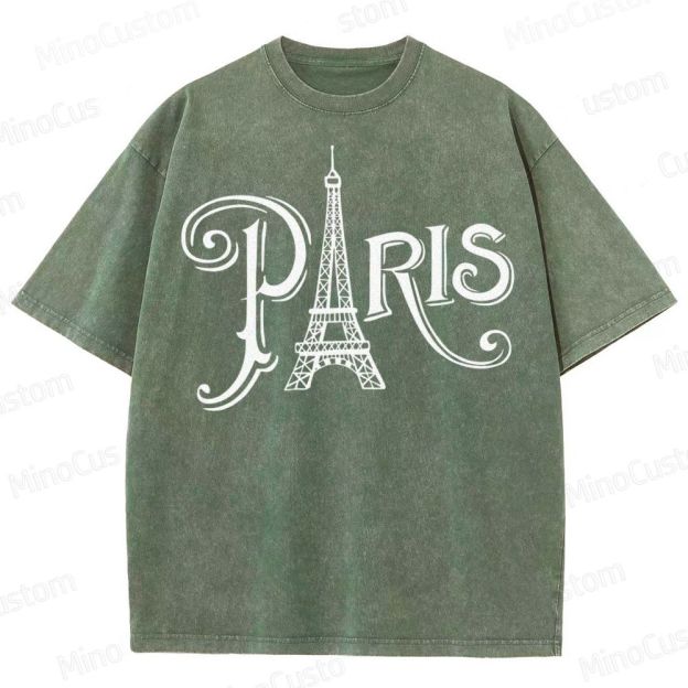 Paris Vacation  Washed T-Shirt 