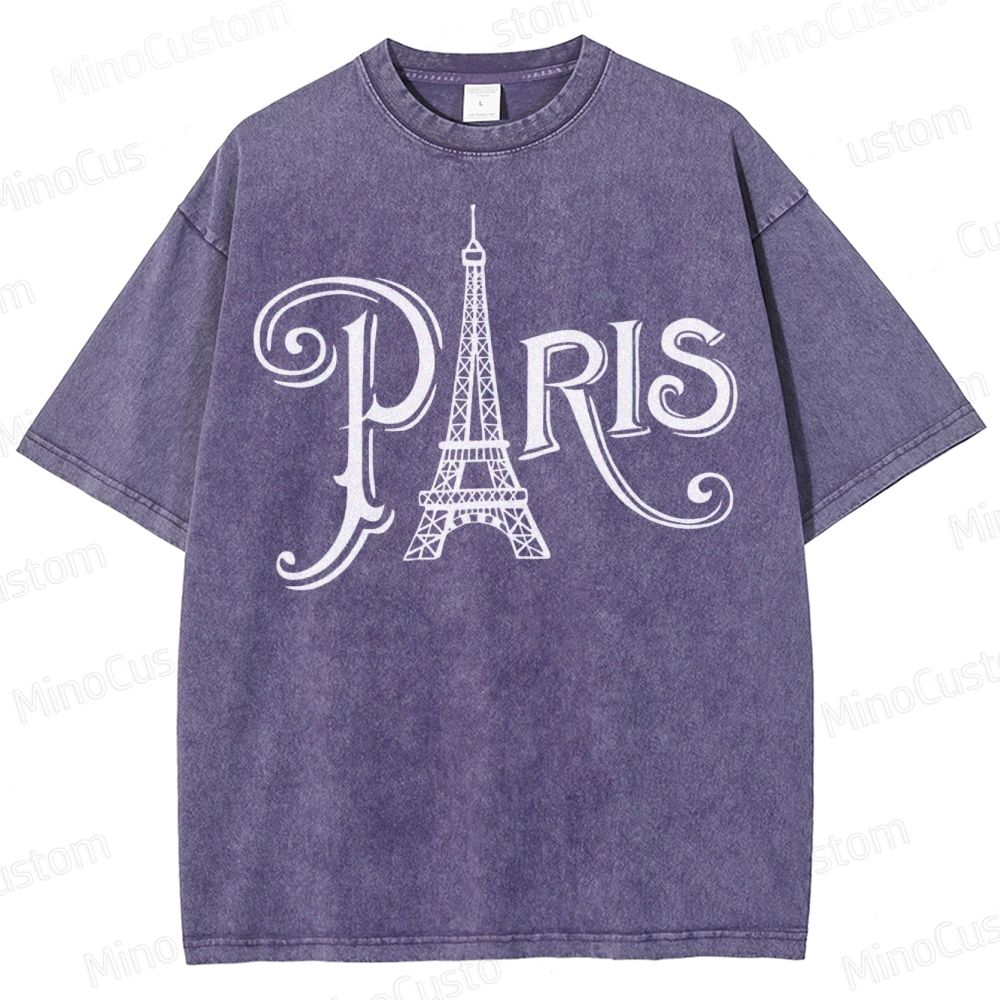 Paris Vacation  Washed T-Shirt 