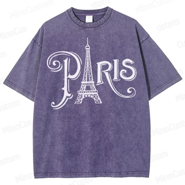 Paris Vacation  Washed T-Shirt 