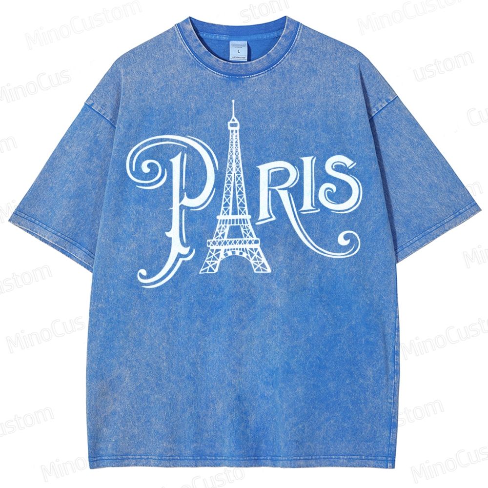 Paris Vacation  Washed T-Shirt 
