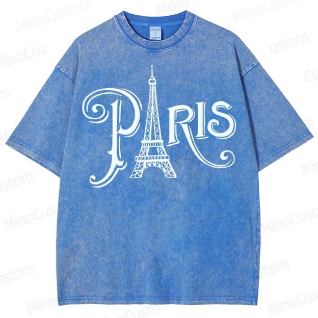 Paris Vacation  Washed T-Shirt 