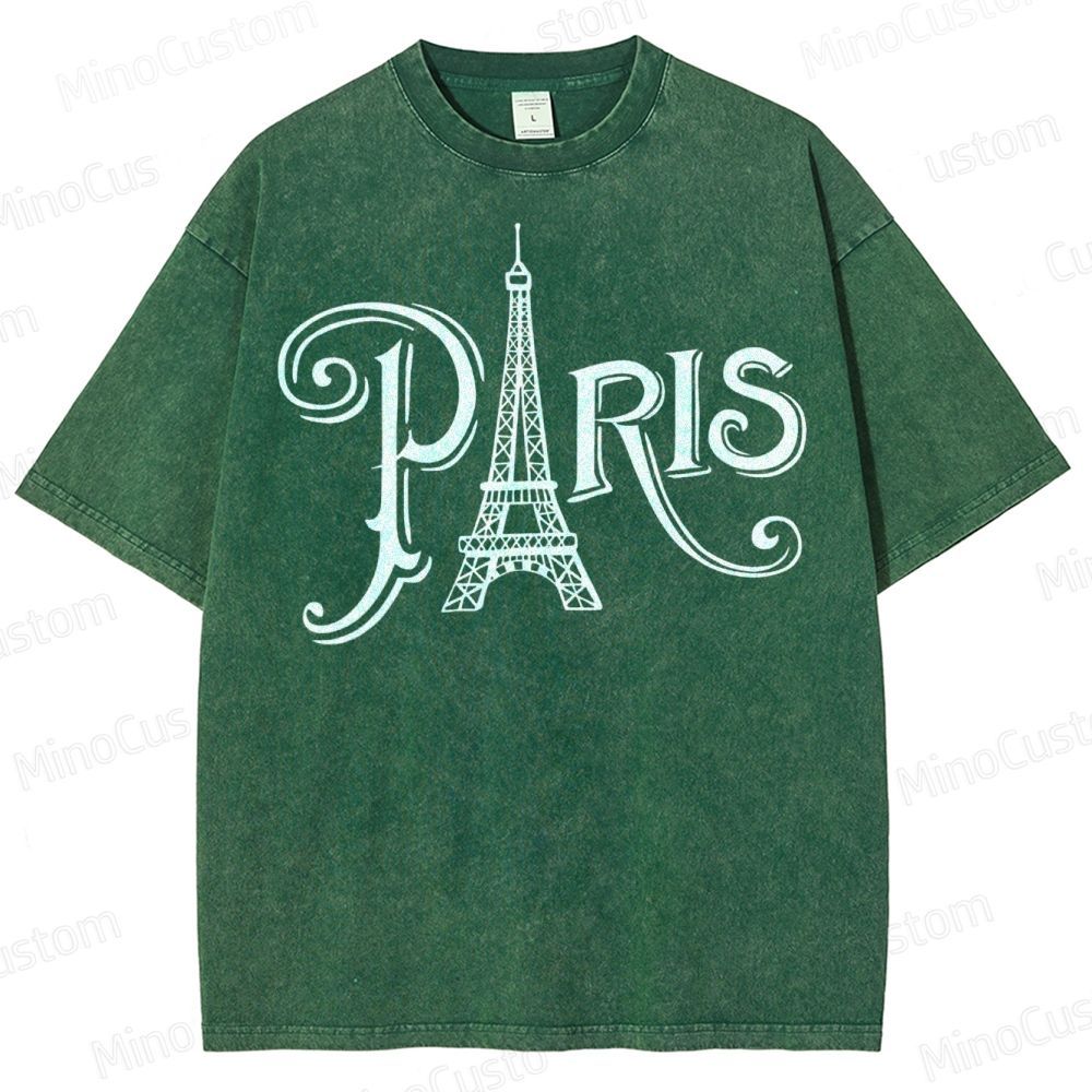 Paris Vacation  Washed T-Shirt 