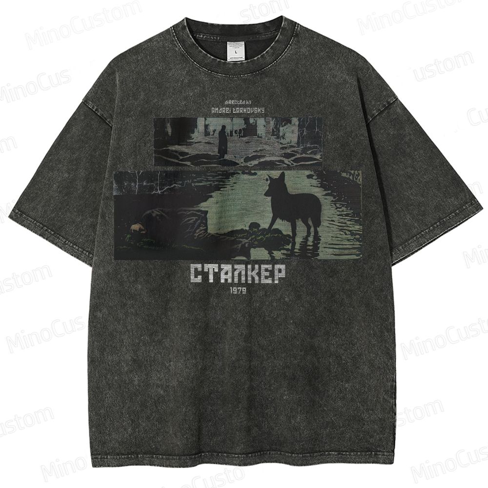 Stalker 1979 Movie Washed T-Shirt 
