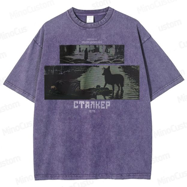 Stalker 1979 Movie Washed T-Shirt 