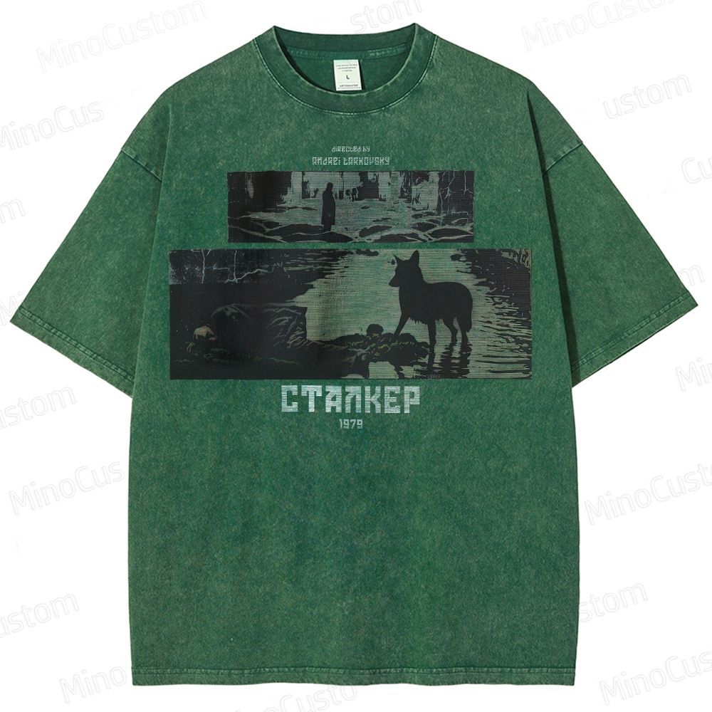 Stalker 1979 Movie Washed T-Shirt 