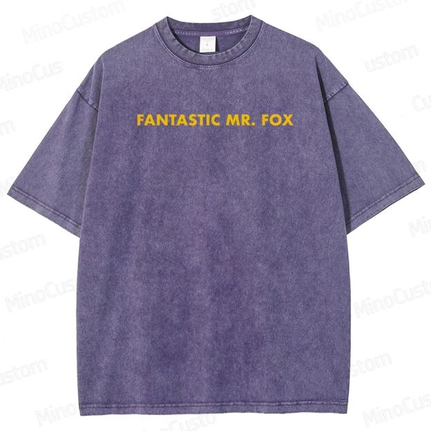 Fantastic Mr. Fox Vintage Washed Animated Comedy T - shirt