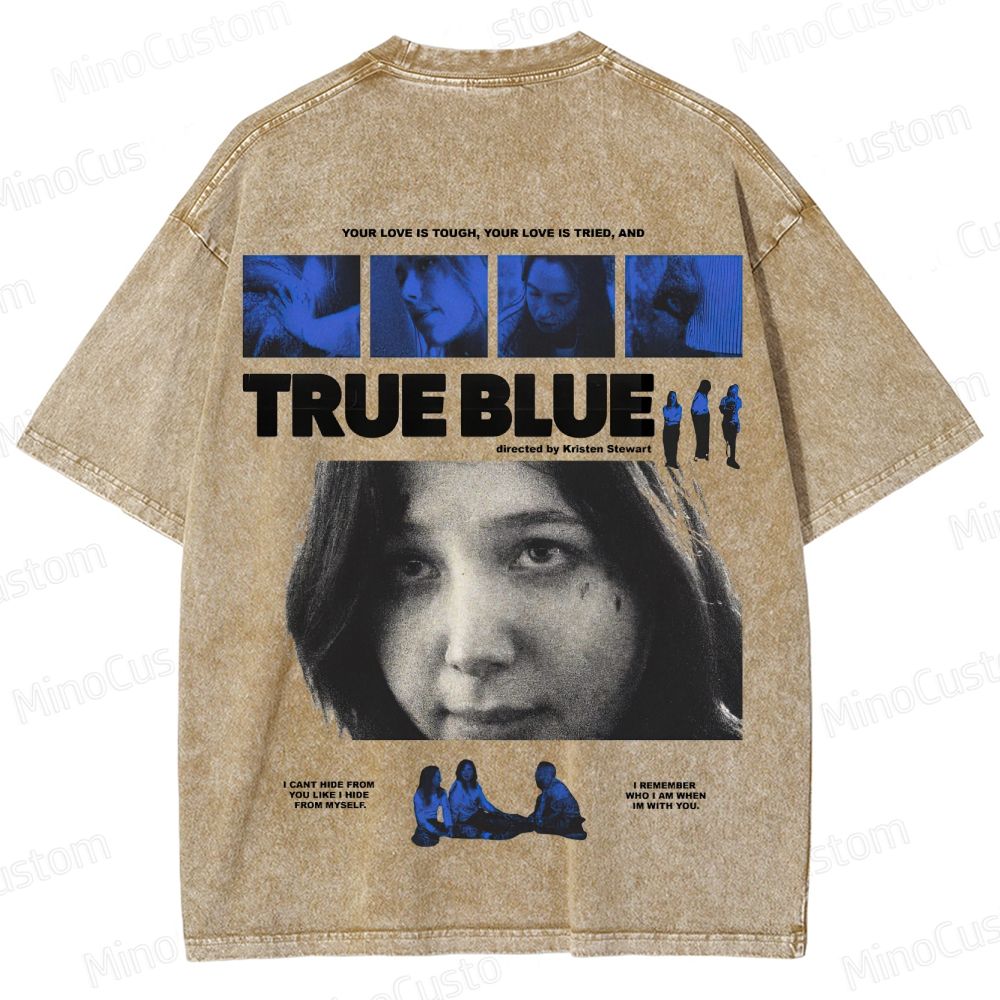 True Blue Vintage Washed Drama T - shirt